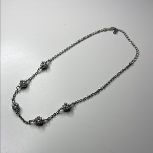 Silver Pearls Beaded Necklace